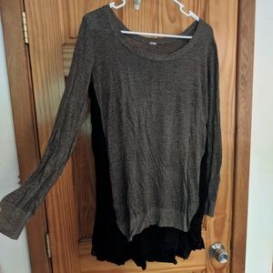 Chan Luu sweater, sheer panel and sequins in back